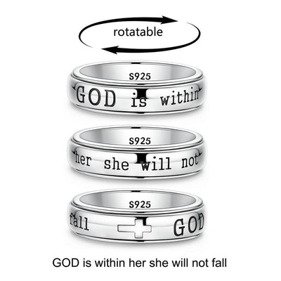 Psalm 46:5 Verse Spinner Ring