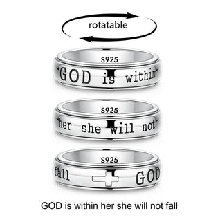 Psalm 46:5 Verse Spinner Ring