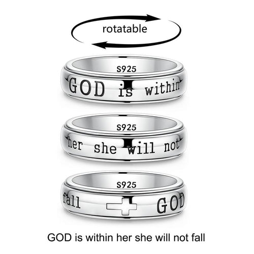 Psalm 46:5 Verse Spinner Ring