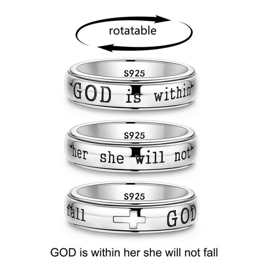 Psalm 46:5 Verse Spinner Ring