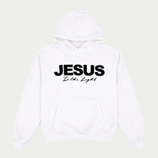 JESUS IS THE LIGHT Rhinestone Hoodie