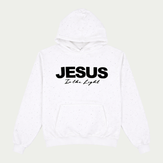 JESUS IS THE LIGHT Rhinestone Hoodie